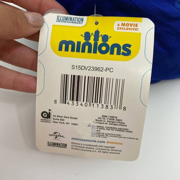 Minions Kids Baseball Hat Snapback Cap Kevin Stuart Bob Adjustable Size Blue NEW - Picture 9 of 9